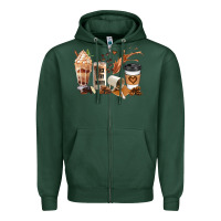 Sports Green black every month melanin coffee cups Zipper Hoodie - JahusDesignShop