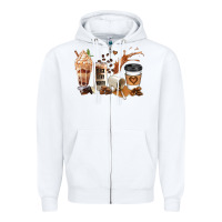 White black every month melanin coffee cups Zipper Hoodie - JahusDesignShop