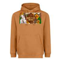 Meerkat (preview)baby goats and sunflower and cactus with cowhide license plat Heavyweight Hoodie - Artiststas