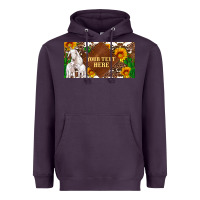 Plum (preview)baby goats and sunflower and cactus with cowhide license plat Heavyweight Hoodie - Artiststas