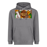 Storm (preview)baby goats and sunflower and cactus with cowhide license plat Heavyweight Hoodie - Artiststas