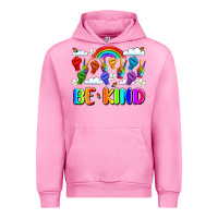 Fuchsia Pink name celebrate kindness and diversity Urban Hoodie - LillyAllenDesigns