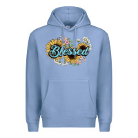 Colony Blue blessed Premium Hoodie - NancyCooperArtShop