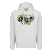 Dove Grey blessed Premium Hoodie - NancyCooperArtShop