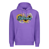 Purple blessed Premium Hoodie - NancyCooperArtShop