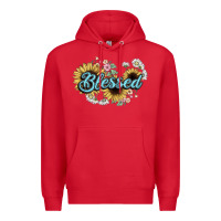 Red blessed Premium Hoodie - NancyCooperArtShop
