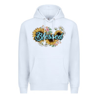 White blessed Premium Hoodie - NancyCooperArtShop
