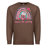 Chestnut nurse life spring rainbow Premium Sweatshirt - BarkalooDesign