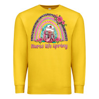 Lemon nurse life spring rainbow Premium Sweatshirt - BarkalooDesign
