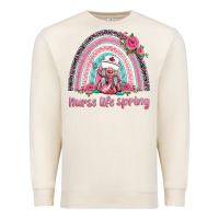 Sandshell nurse life spring rainbow Premium Sweatshirt - BarkalooDesign