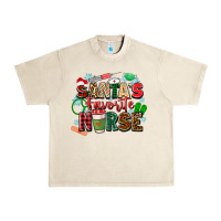 Santas Favorite Nurse Urban Heavy Tee | Teevron