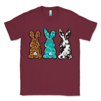Burgundy Western Happy Easter peeps Classic Tee - Neo Western