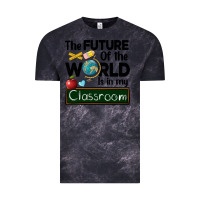 Cloud Black the future of the world is in my classroom Vintage Tee - BarkalooDesign