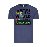 Vintage Denim the future of the world is in my classroom Vintage Tee - BarkalooDesign