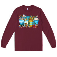 Burgundy hanukkah coffee cups Long Sleeve Tee - Zillion Design Studio