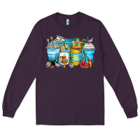 Plum hanukkah coffee cups Long Sleeve Tee - Zillion Design Studio