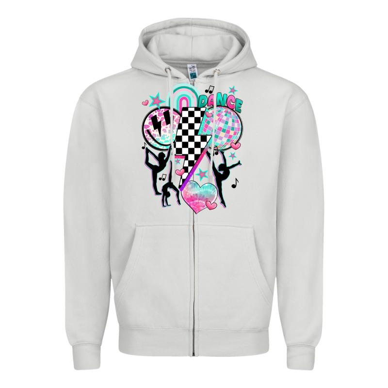 Retro Dance Zipper Hoodie by JahusDesignShop | Teevron