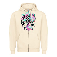 Sandshell retro dance Zipper Hoodie - JahusDesignShop