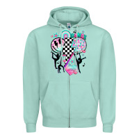 Seafoam retro dance Zipper Hoodie - JahusDesignShop