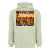 Matcha western horses and  sunset with sunflowers Heavyweight Hoodie - Artiststas