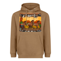 Toasted Coconut western horses and  sunset with sunflowers Heavyweight Hoodie - Artiststas