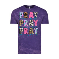 Cloud Purple pray on it pray over it pray throught it Vintage Tee - texasbilliewilder