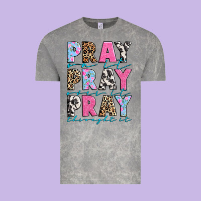 Vintage Tee pray on it pray over it pray throught it
