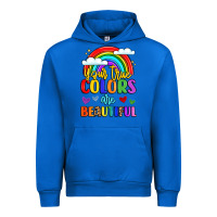 Cobalt name vibrant positivity rainbow art Urban Hoodie - LillyAllenDesigns