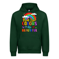 Forest Green name vibrant positivity rainbow art Urban Hoodie - LillyAllenDesigns
