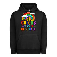 Pigment Black name vibrant positivity rainbow art Urban Hoodie - LillyAllenDesigns