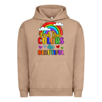 Pigment Burro name vibrant positivity rainbow art Urban Hoodie - LillyAllenDesigns