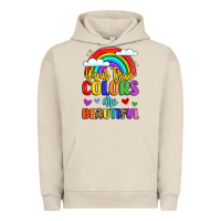 Pigment French Oak name vibrant positivity rainbow art Urban Hoodie - LillyAllenDesigns
