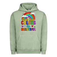 Name Vibrant Positivity Rainbow Art Urban Hoodie | Teevron