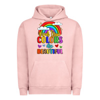 Pigment Salmon name vibrant positivity rainbow art Urban Hoodie - LillyAllenDesigns