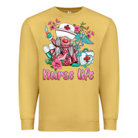 Antique Gold nurse gnomies nurse  life spring Premium Sweatshirt - BarkalooDesign