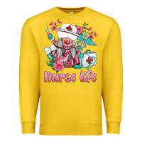 Lemon nurse gnomies nurse  life spring Premium Sweatshirt - BarkalooDesign