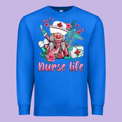 Nurse Gnomies Nurse  Life Spring Premium Sweatshirt Designed By Barkaloodesign