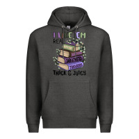 Charcoal Heather i like them real thick and juicy books Premium Hoodie - MaliasSmallBusiness