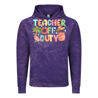 Cloud Purple teacher off duty summer Vintage Hoodie - JahusDesignShop