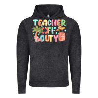 Vintage Black teacher off duty summer Vintage Hoodie - JahusDesignShop
