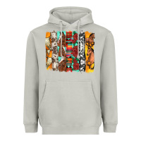 Moon Dust western horses roses and bullskulls wıth cowhide amd serape brushstro Heavyweight Hoodie - Artiststas