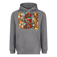 Storm western horses roses and bullskulls wıth cowhide amd serape brushstro Heavyweight Hoodie - Artiststas
