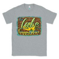 Heather Grey the lake is my happy place Classic Tee - HRA Design Shop