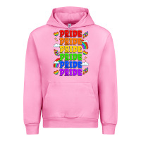 Fuchsia Pink rainbow pride celebration Urban Hoodie - LillyAllenDesigns
