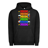 Pigment Black rainbow pride celebration Urban Hoodie - LillyAllenDesigns