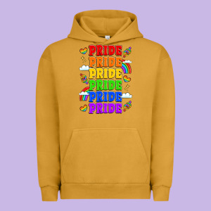 Rainbow Pride Celebration Urban Hoodie Designed By Lillyallendesigns