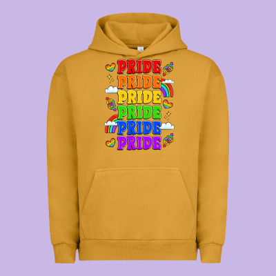 Rainbow Pride Celebration Urban Hoodie Designed By Lillyallendesigns