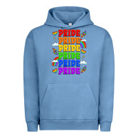 Pigment Pebble Blue rainbow pride celebration Urban Hoodie - LillyAllenDesigns
