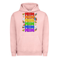 Pigment Salmon rainbow pride celebration Urban Hoodie - LillyAllenDesigns