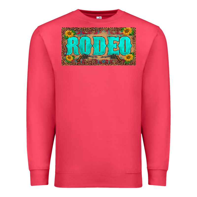 Western Rodeo Sunflowers Weapon  License Plate Template Premium Sweatshirt by BarkalooDesign | Teevron
